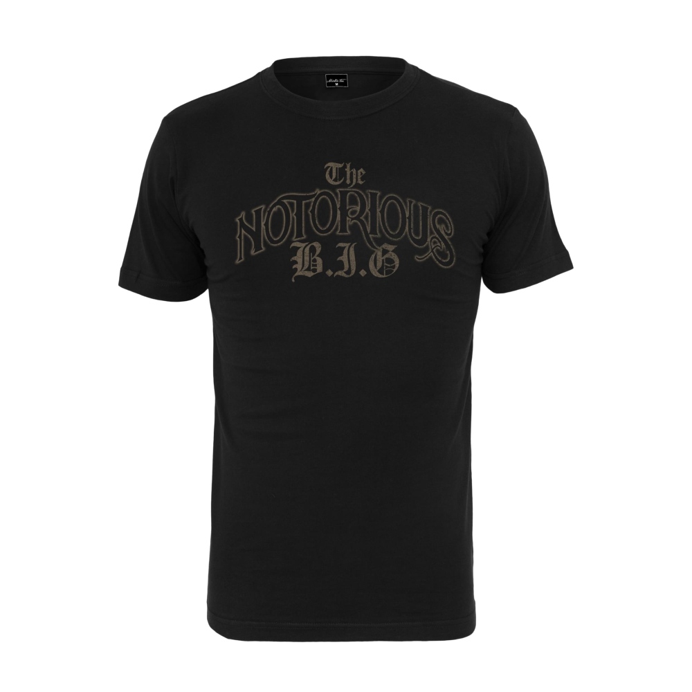 Mister Tee Biggie Smalls - The Notorious BIG Logo Heren Tshirt - Zwart